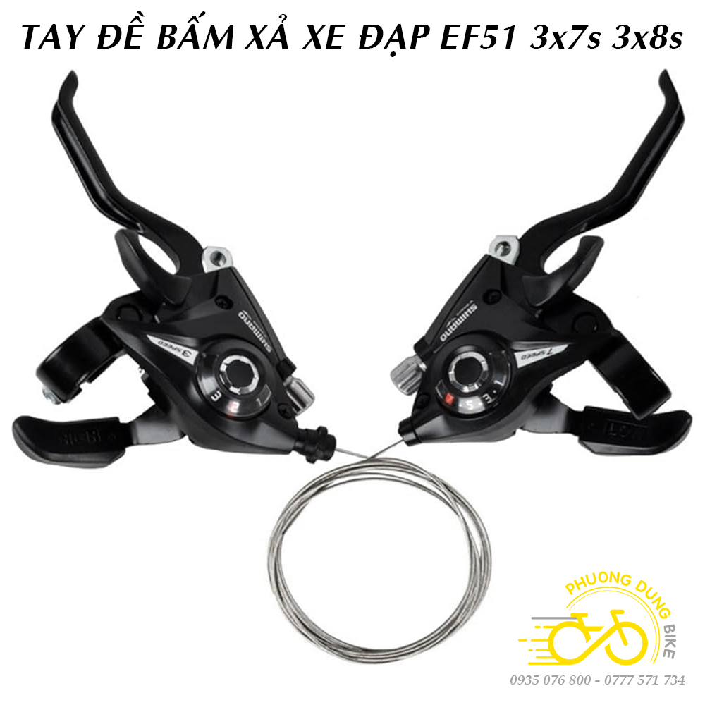 Tay đề xe đạp ST EF51  3x7 3x8 Speed (Mã SP: PK-0152)