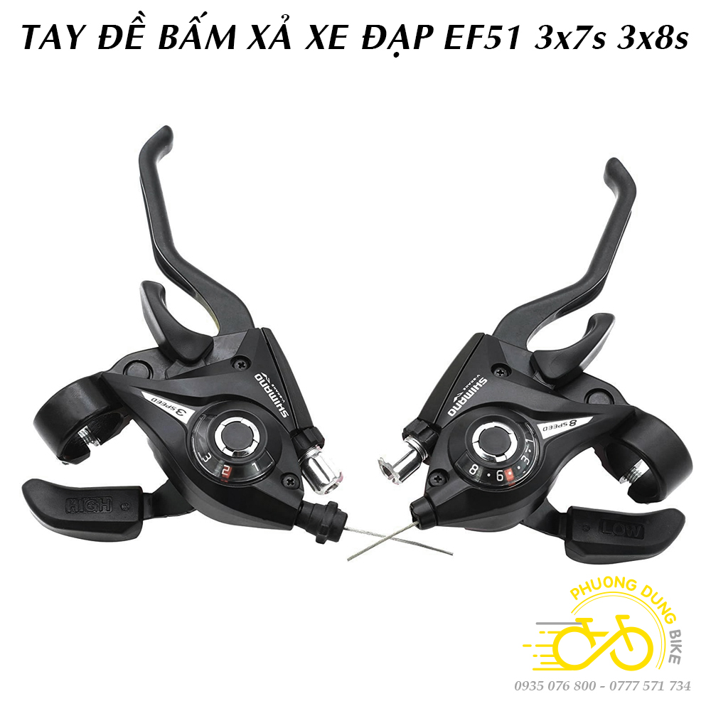 Tay đề xe đạp ST EF51  3x7 3x8 Speed (Mã SP: PK-0152)