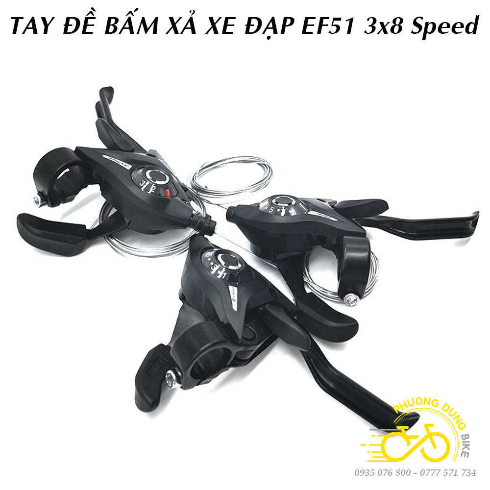 Tay đề xe đạp ST EF51  3x7 3x8 Speed (Mã SP: PK-0152)