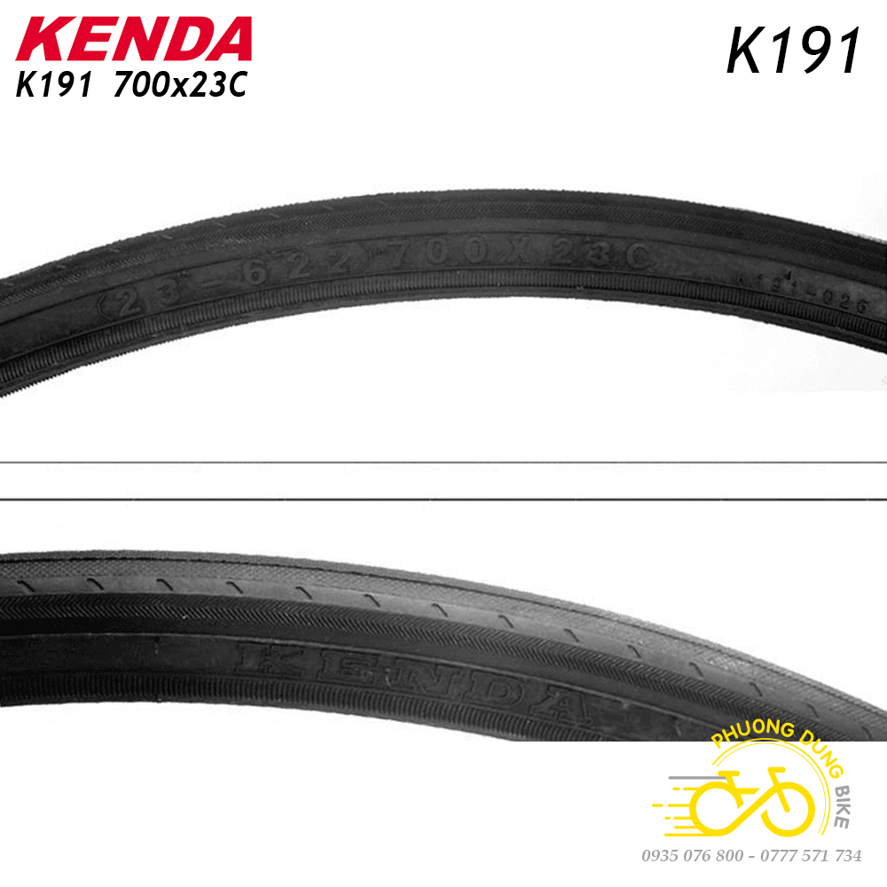 Lốp (Vỏ) xe đạp KENDA K191 700x23C - 1 Cái (Mã SP: PK-0305.)