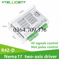 New Rtelligent Nema 17 Driver 24-48vdc R42-D IO điều khiển 2 trục động ...